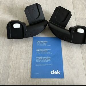 Clek Liing Car Seat Adaptors for use with UPPAbaby Vista/Vista V2, Cruz/Cruz V2